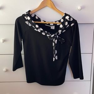 Polka dot blouse
